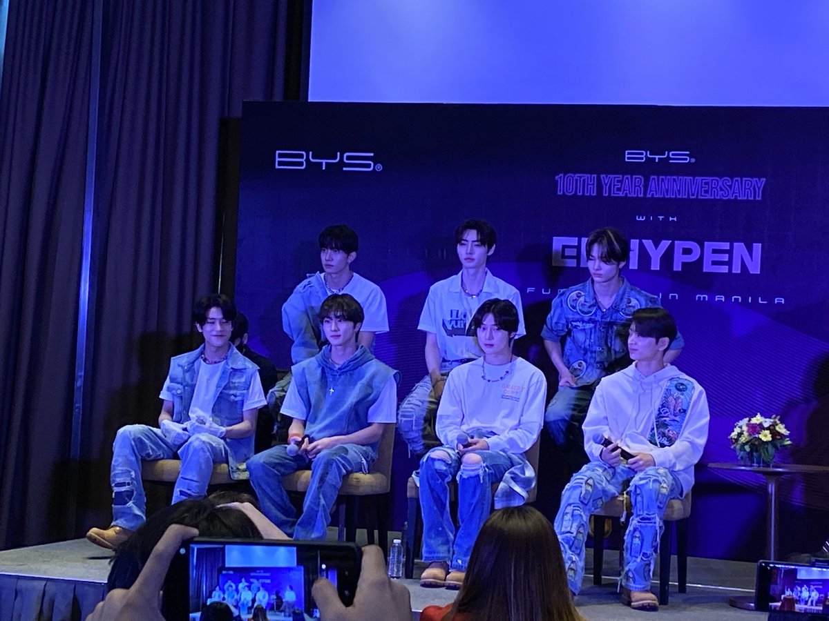 bandwagonPH's tweet photo. “Our biggest musical influence is #BTS. We, as a group, will do our best and exert more effort to have that level of influence with our performances.”
#ENHYPEN #ENHYPENinMANILA #ENHYPENWITHBYSPH https://t.co/pAE0pCDFPm