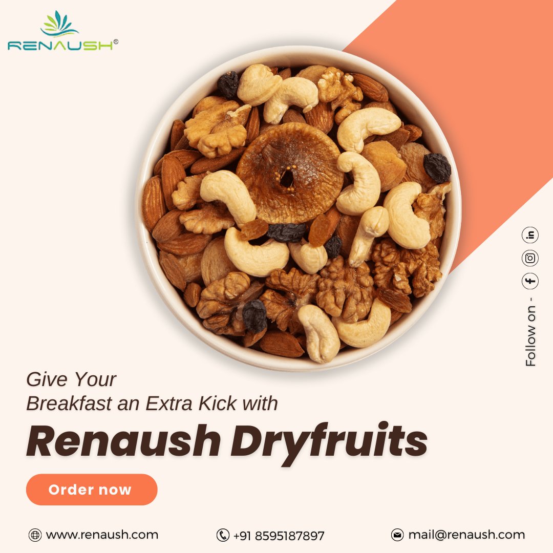 Start your day with our healthy dry fruits. #HealthyStart.

SHOP NOW! -🛒- renaush.com
#goodhealth #dryfruitboxes #mixeddryfruits #healthysnacks #renaushsnacks #nuts #healthy #health #healthysnacks #healthydryfruits #dryfruitsandnuts #dryfruitsonline #PremiumDryFruits