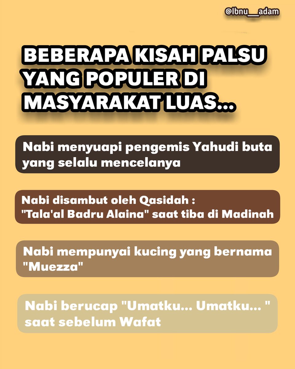 Beberapa kisah palsu yang populer
