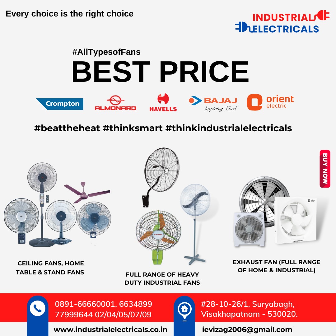 IndustrialEle12's tweet photo. Electrical solutions from Industrial Electricals
All company fans available here
For more details contact: 7799964404
#Industrialelectricals #electricalcable #havellsfan #havellsceilingfan #havellsfanprice #havellsceilingfanprice #havellsexhaustfan
#havellswallfan https://t.co/A7nTeuiks2
