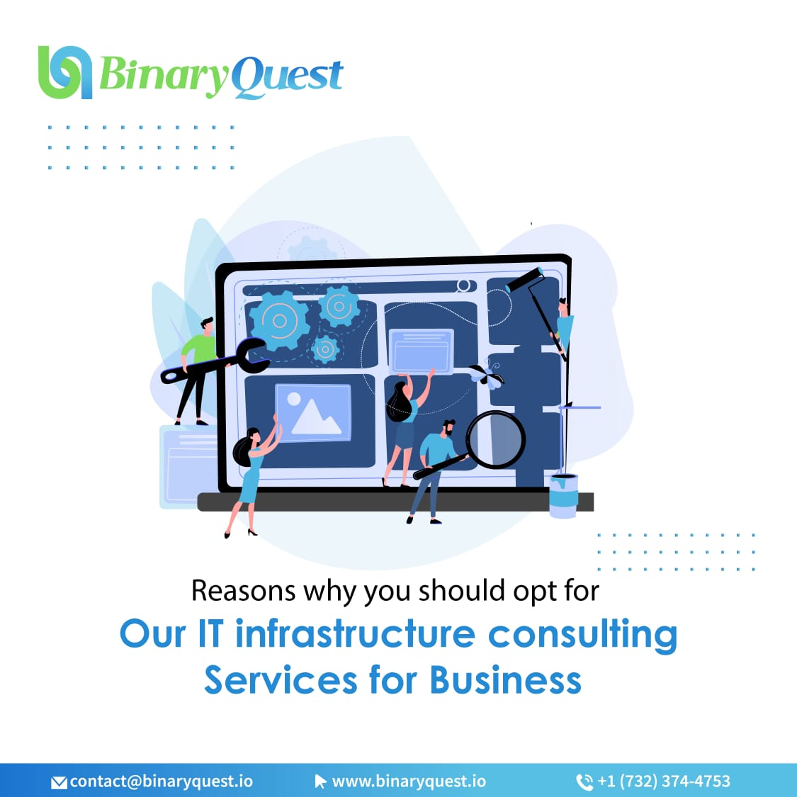 binary_quest_io's tweet image. Reasons why you should opt for our IT infrastructure consulting services for business
#cloudcomputingsolutions #cloudcomputing #appdevelopment #appdevelopmentservices #customappdevelopment #customappdevelopmentservices #businessowner #ITstartup #binaryquest #newjersey