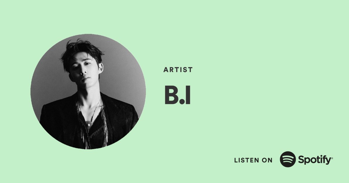 B.I (Kim Hanbin) Spotify | CLOSED tweet media