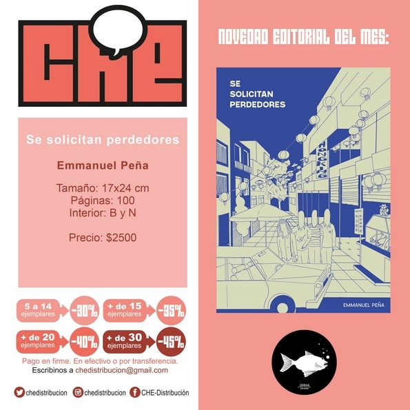 chedistribucion's tweet photo. 📚 LOS REYES CHACALES, por Eduardo Mazzitelli y Quique Alcatena. Edita @Rabdomantes 
📚 SE SOLICITAN PERDEDORES, por Emmanuel Peña. Edita @DerivaEditorial 
📚 ZOMVIKINGOS, por Rodolfo Santullo y Jok. Edita Capitán Ediciones https://t.co/caSx5Rt0Qi