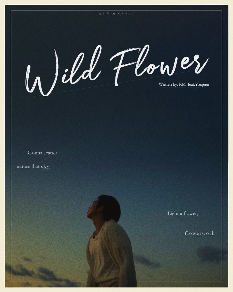 7GoldenGraphic's tweet photo. Wild Flower | #WildFlower #NAMJOON #IndigoIsHere https://t.co/v7CC4H1ka9