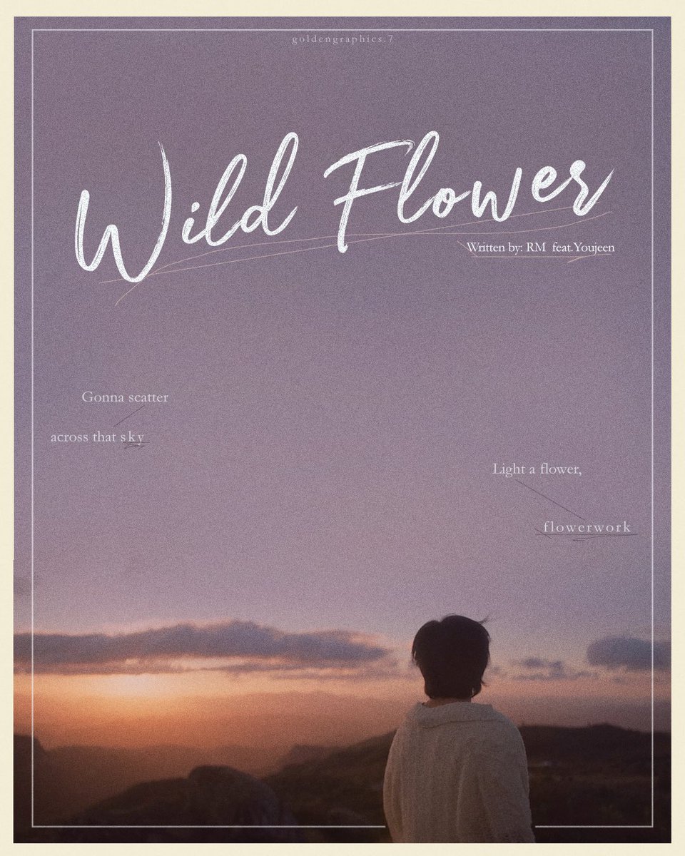 7GoldenGraphic's tweet photo. Wild Flower | #WildFlower #NAMJOON #IndigoIsHere https://t.co/v7CC4H1ka9