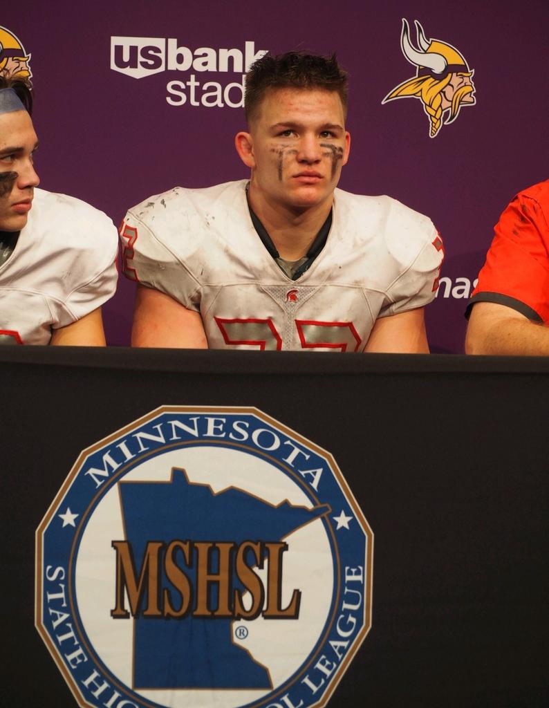 Simley's Gavin Nelson is a state wrestling champion headed to <a href="/GopherWrestling/">Minnesota Wrestling</a> . After playing every play except special teams (14 rushes for 72 yards, 10 tackles) tonight, he will compete at a wrestling tournament in Woodbury TOMORROW.