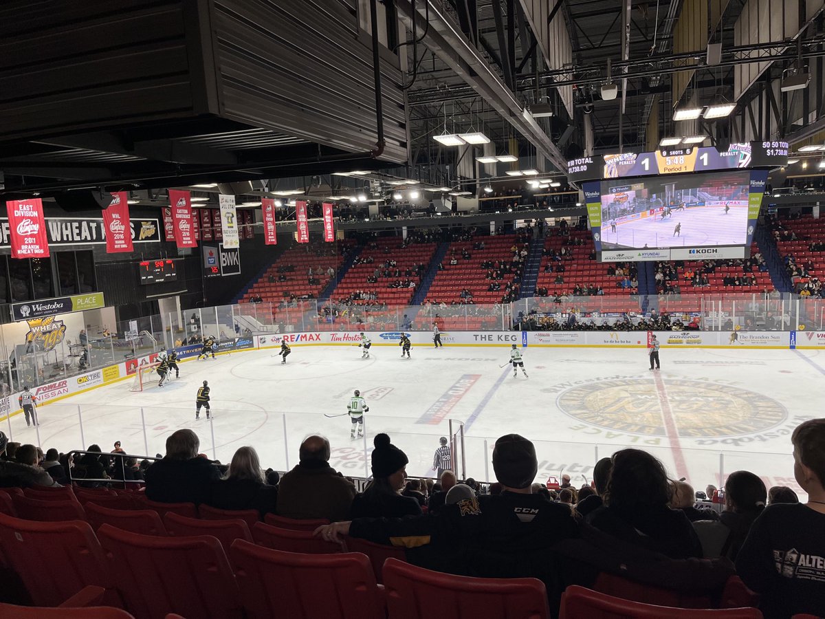 SandraWsouris's tweet photo. ⁦@bdnwheatkings⁩ Enjpying the game and view from my seat. https://t.co/jQLfpvq8mB