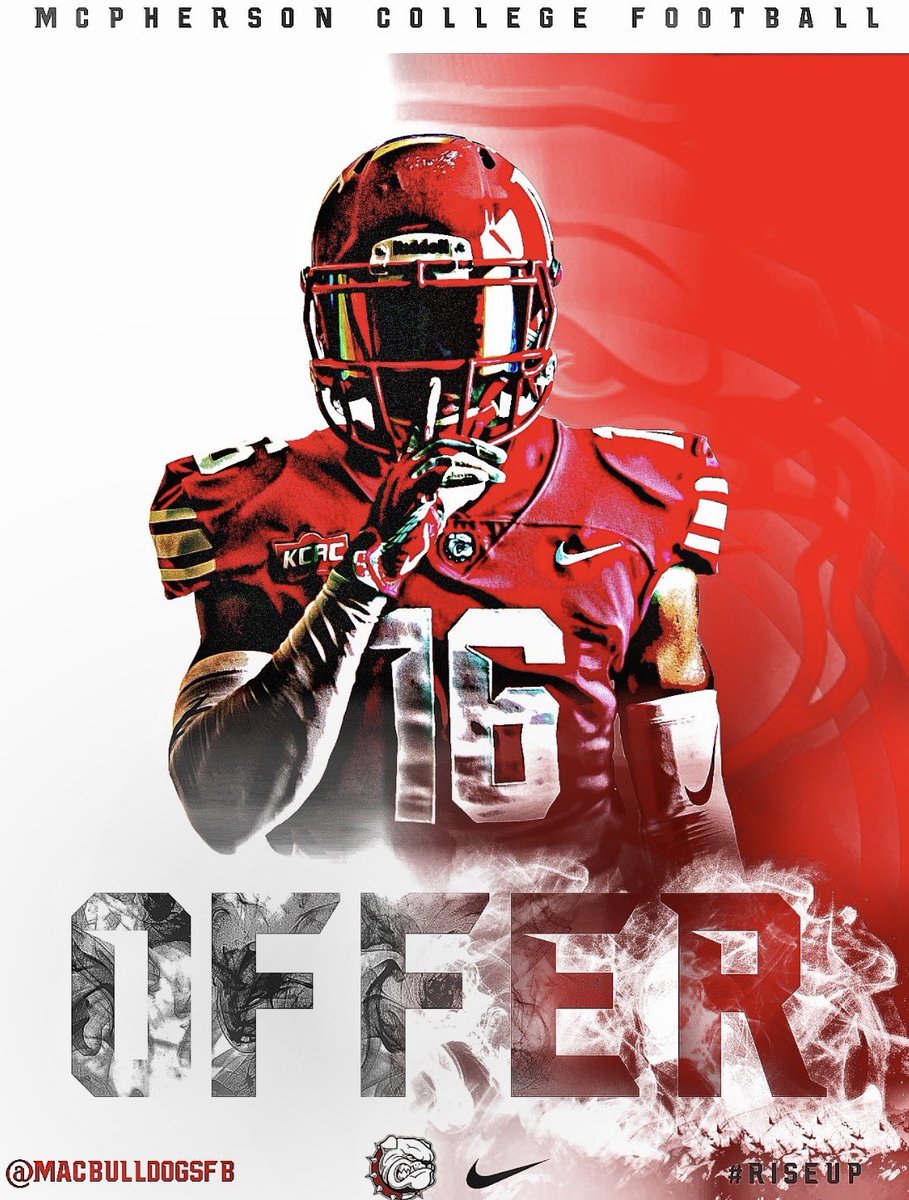 #AGTG Extremely blessed to have received my FIRST offer from McPherson College!!  <a href="/ChrisDudley40/">Coach Dudley</a> <a href="/JonEd68/">Jon Edwards</a> <a href="/coachgaitan/">Jerold Gaitan</a> <a href="/cincofb/">Cinco Ranch Football</a> <a href="/CRFB_Recruiting/">CRHS Football Recruiting</a> @Coach_EKnight