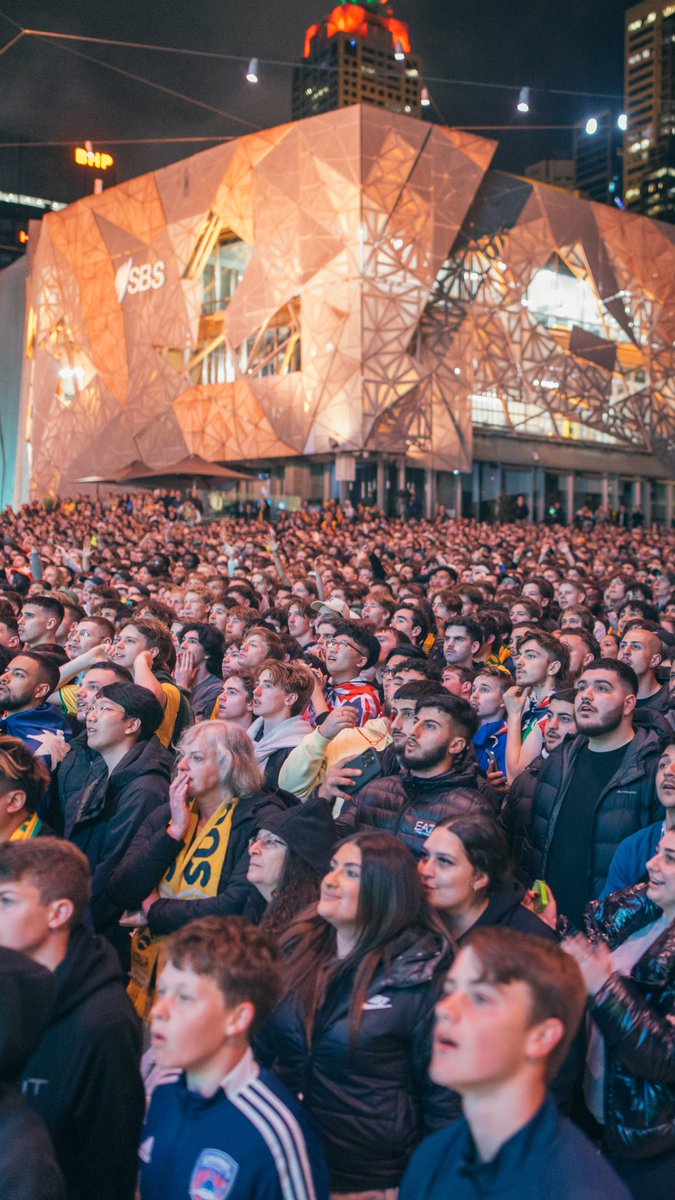 I reckon we might need a bit more space than just Fed Square to watch the @Socceroos take on Argentina. So we're going to open up AAMI Park and put the game on the big screens. And it'll be completely free.