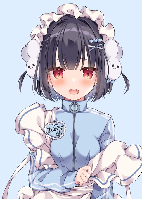 ジャージメイドさぶかる女のましろちゃん🐰🤍💙 