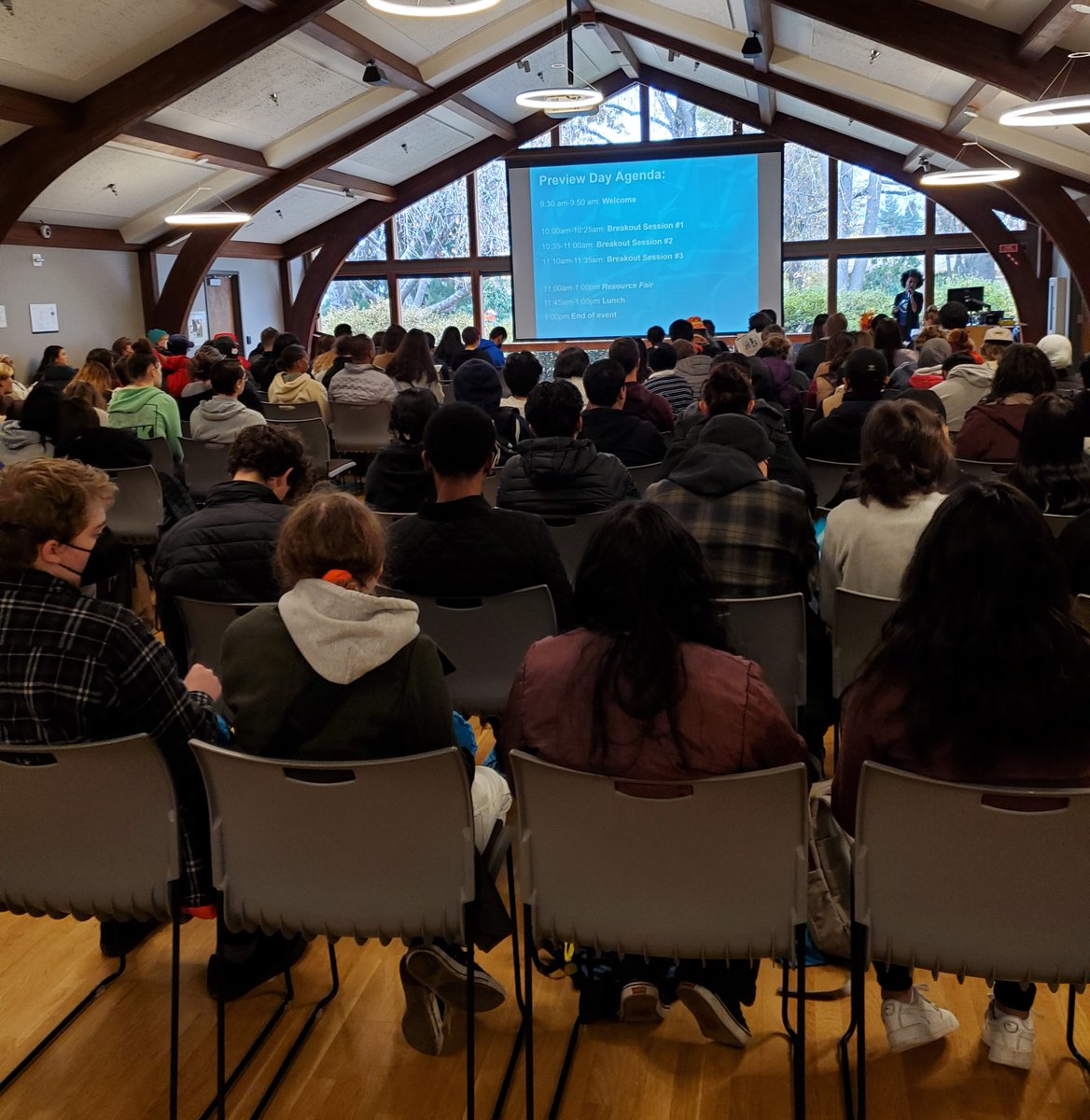 Really great turnout and awesome students at the PCC Preview Day today. Huge thanks to our FC Scholars Leanne and Arie for sharing their stories and inspiring high school students!!!!