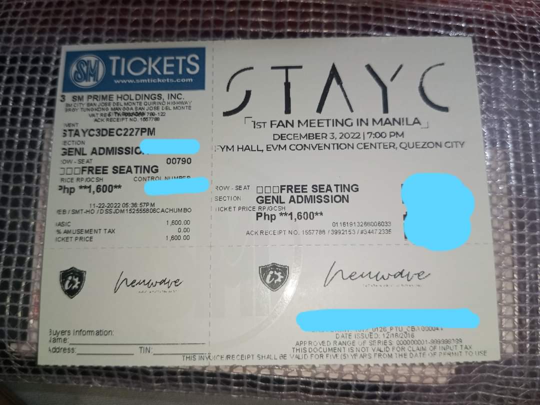 HELLO CO-SWITH NA TEAM LABAS! 😊

I have an extra genad ticket here and I'm giving it for free po.

Instructions: 
- RT this and follow me here
- Reply nyo po screenshot ng proof

Will announce the winner around 1:30pm 😊

#HelloSTAYCinManila
#StaycInManila
#WelcomeToManilaSTAYC