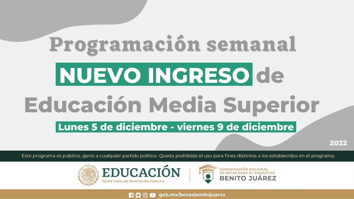 BecasBenito's tweet photo. Becaria y becario de NUEVO INGRESO de #MediaSuperior, si tu liquidadora es @BancoAzteca o @TelecomMex

✨¡Checa si atenderemos a tu escuela del lunes 5 al viernes 9 de DICIEMBRE!✨

1️⃣ Entra a https://t.co/rUDeE63NmF

2️⃣ Selecciona tu estado, busca tu escuela y lee toda la info🤓 https://t.co/UQOxLFL5TV