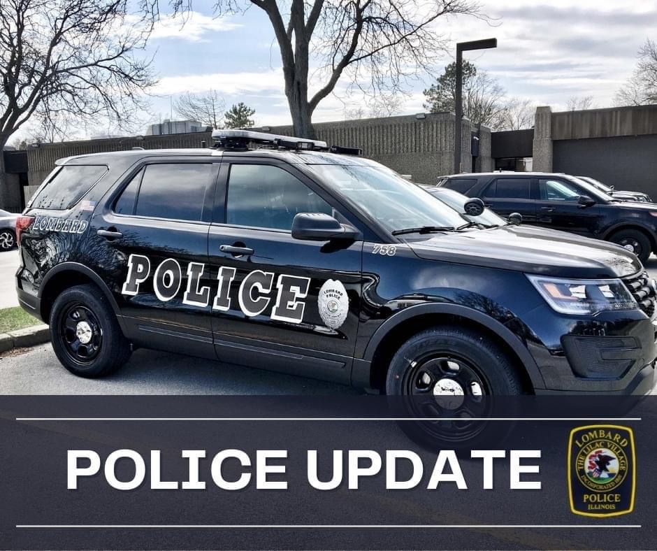 Village of Lombard on Twitter "There is a police presence in the area