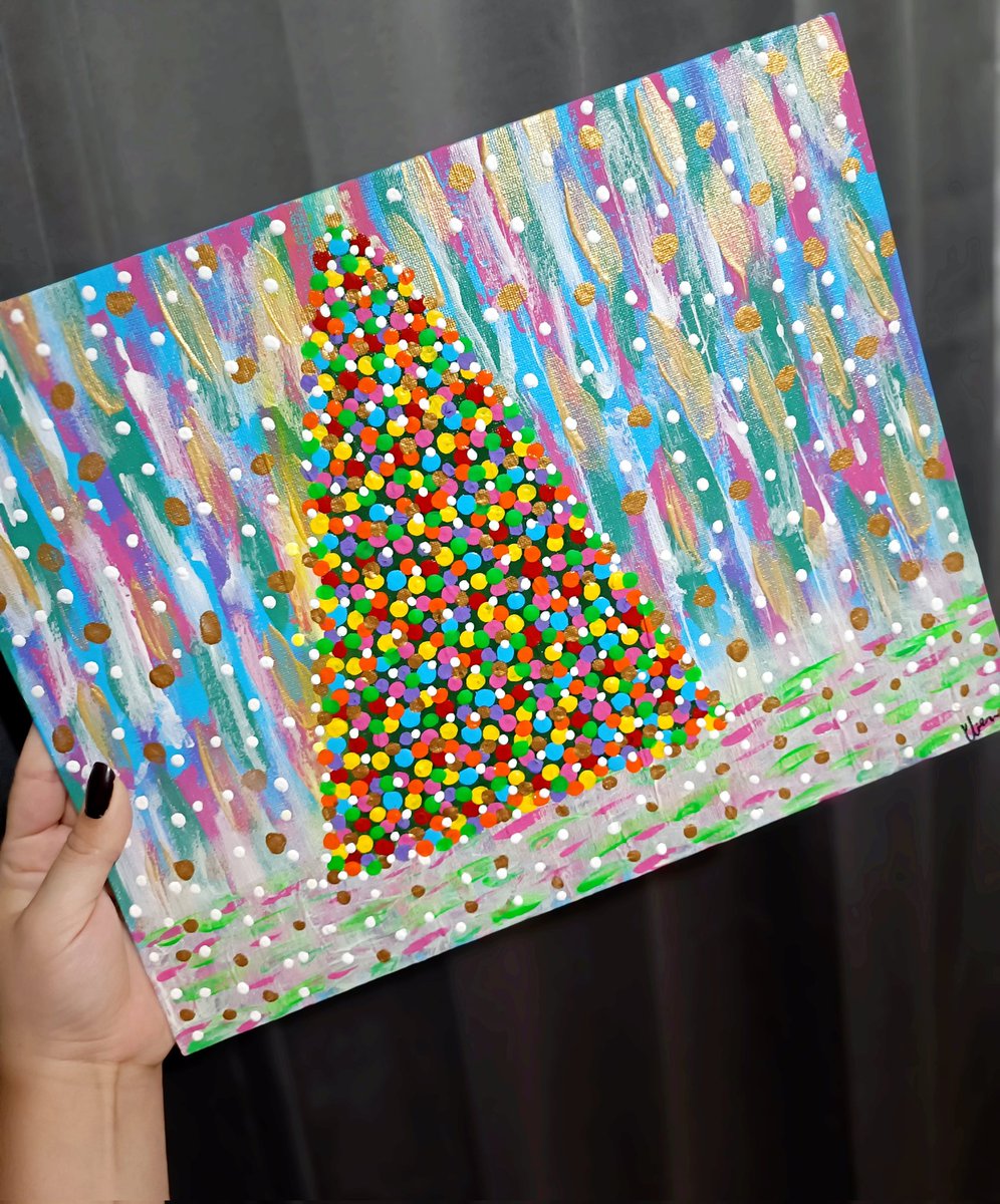 Part of my therapy for depression and anxiety 🖼️🎄🎨🖌️