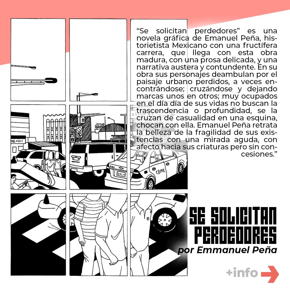 📚 SE SOLICITAN PERDEDORES, por Emmanuel Peña 🇲🇽
17x24 cm, 100 páginas, ByN.
PVP $2500.-
Edita <a href="/DerivaEditorial/">Editorial Deriva</a> 
 
📌 Editorial de Prov. de Córdoba y Prov. de Buenos Aires