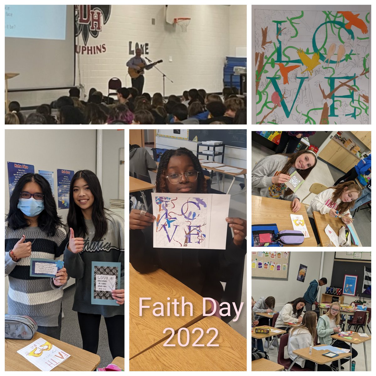 On Nov. 30th, students celebrated Faith Day. Thank you to all involved and for the great student participation as we grow in our faith.