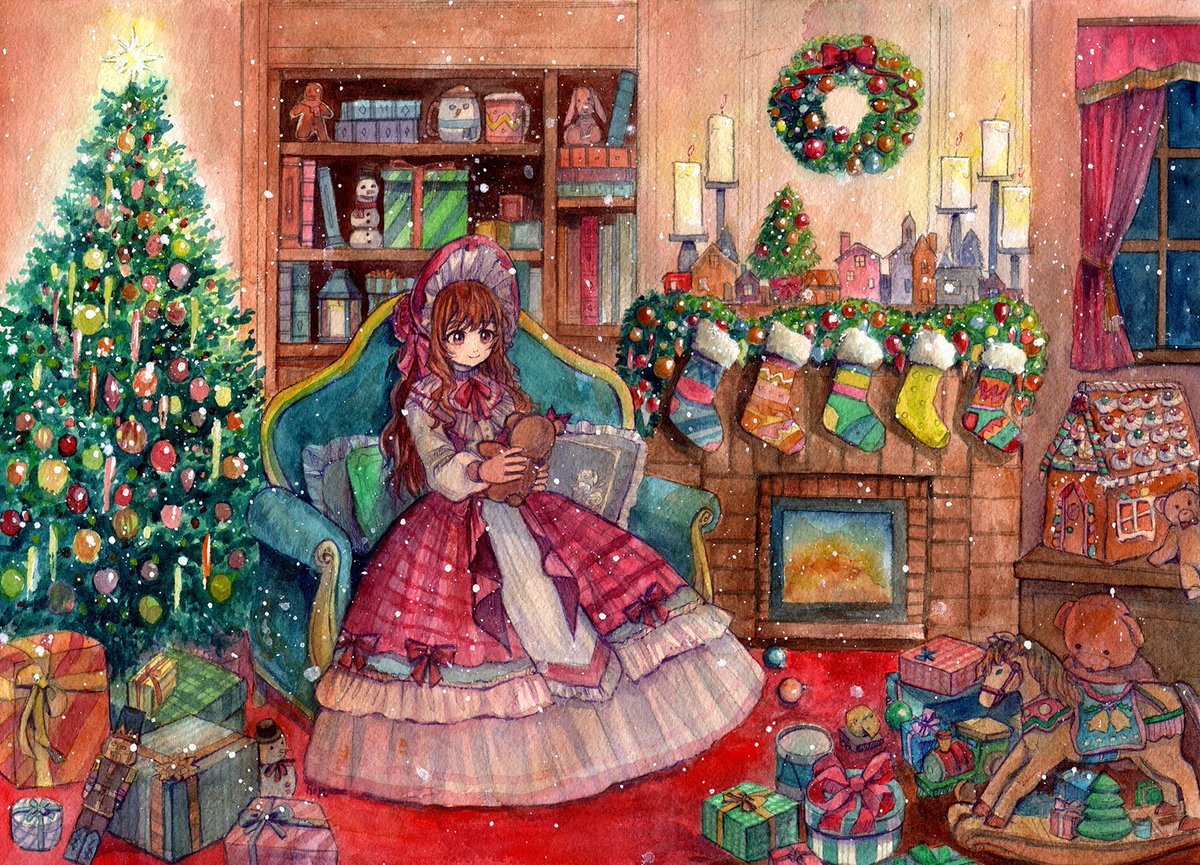 「Christmas 」|灯晴ほく@コミティアて62aのイラスト