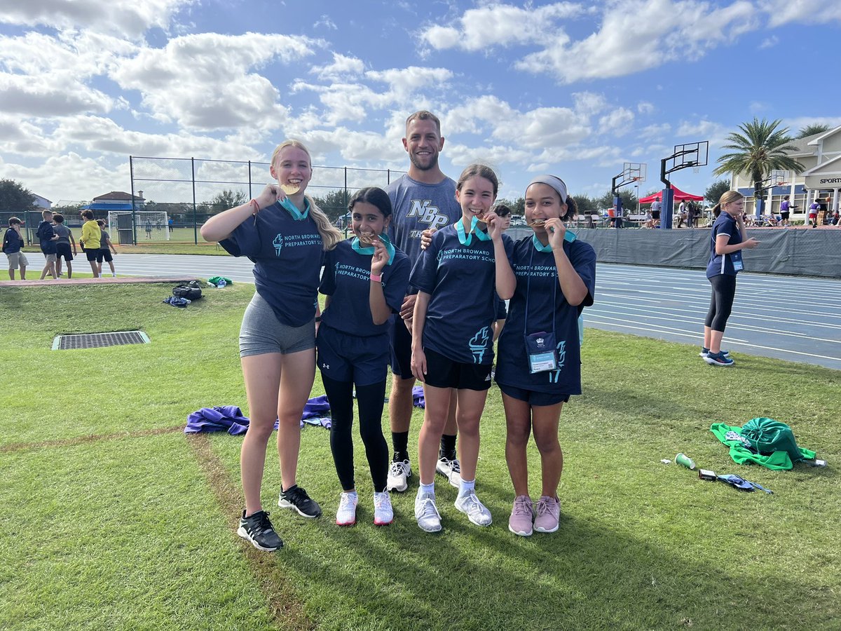 Tajigolf's tweet image. Wohoo 🥳 #reptheprep! Best time ever at #naeglobalgames . Thank you @NAEducation and @WPS_Lakers for hosting such a fun event. Also, thank you @John_Garrish for being the best coach ever! 4x200m relay girls champs 🥇 and 🥉 at sprint medley relay (100,100,200,400) @NBPSEagles