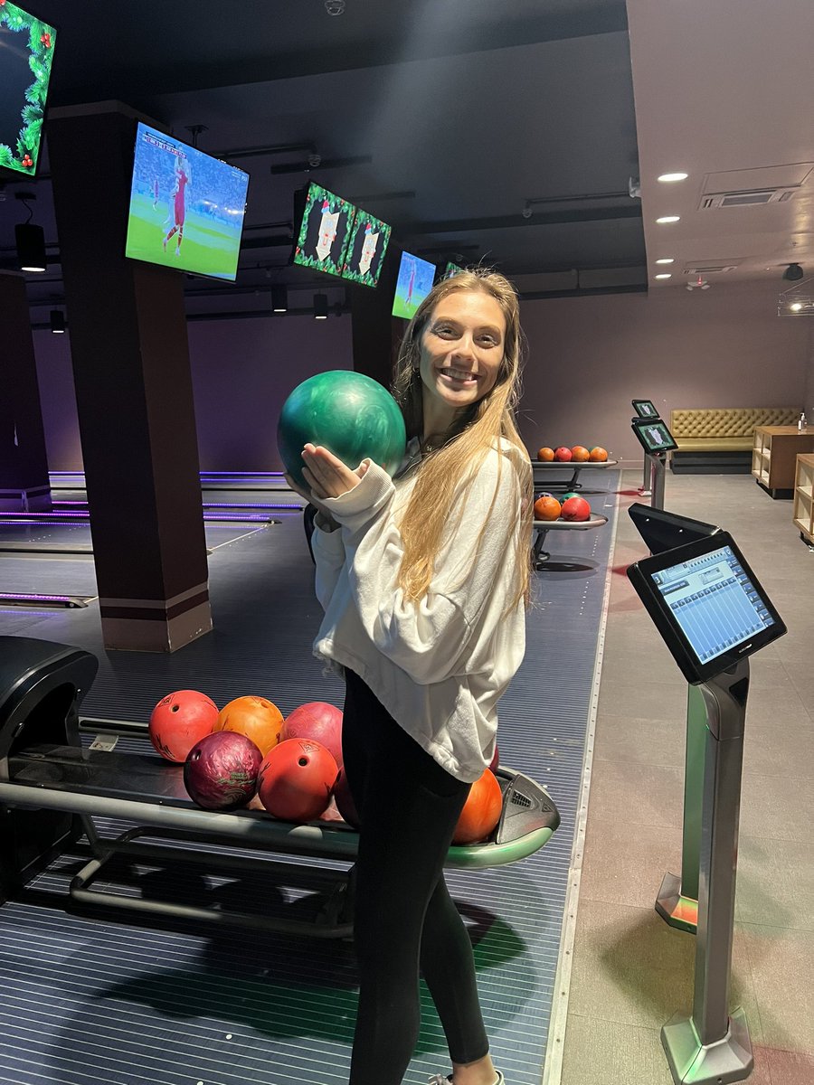 WoffordSoftball's tweet photo. Had the best time at our team Holiday Party this evening! Ps. We will not be part of the PBA anytime soon🎳😬

#goterriers #TeamOne

🐶🎄 https://t.co/ymSWUBiohh