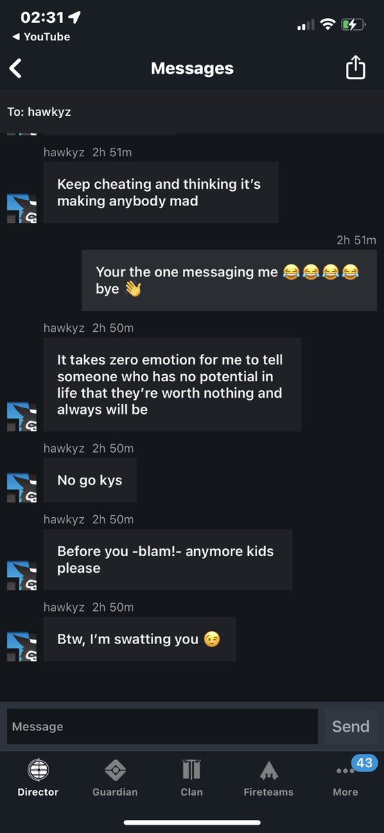 LouCyber's tweet photo. @DirtyEffinHippy @A_dmg04 Can we please do something about this, it’s not on over a video game. I myself don’t suffer from any mental health issues however there are people in this world that do and I feel this type of behaviour has to be addressed. Thankyou https://t.co/DhMvvNPfOV