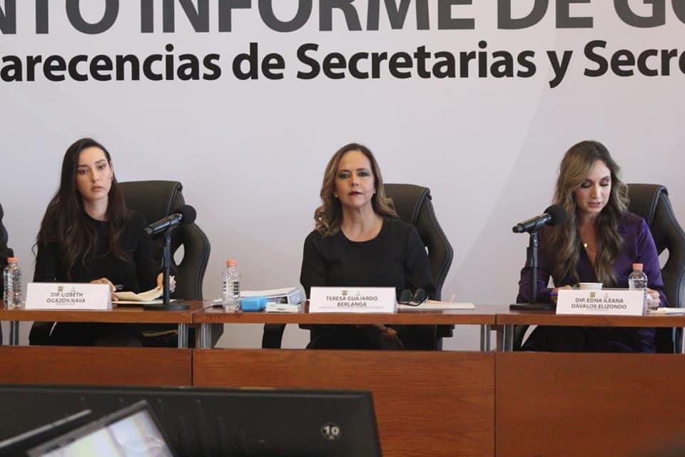 Boreque's tweet photo. Acompañé a mi amiga @Tessygb titular de la @SEFIRC_COAH en su comparecencia con motivo del #QuintoInforme de resultados del Gobernador @mrikelme. 

¡Muchas Felicidades por un trabajo ejemplar al frente de la secretaría! 

#FuerteCoahuilaEs 👏 https://t.co/m81kjCEOrg