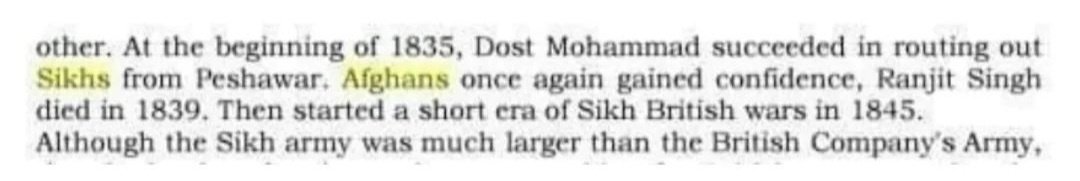 SinghPajinder's tweet photo. Maharaja Ranjit Singh, the greatest? 🤣

1). Wazir Fath Khan defeated Ranjit Singh in Kashmir.
2). After the defeat of sikh forces at Jamrud, Ranjit Singh apologised 
3). Dost Muhammad Khan defeated Sikhs under Ranjit singh again in 1835
4). Sikh forces were defeated from 1823-45 https://t.co/Srbaf3UYE0