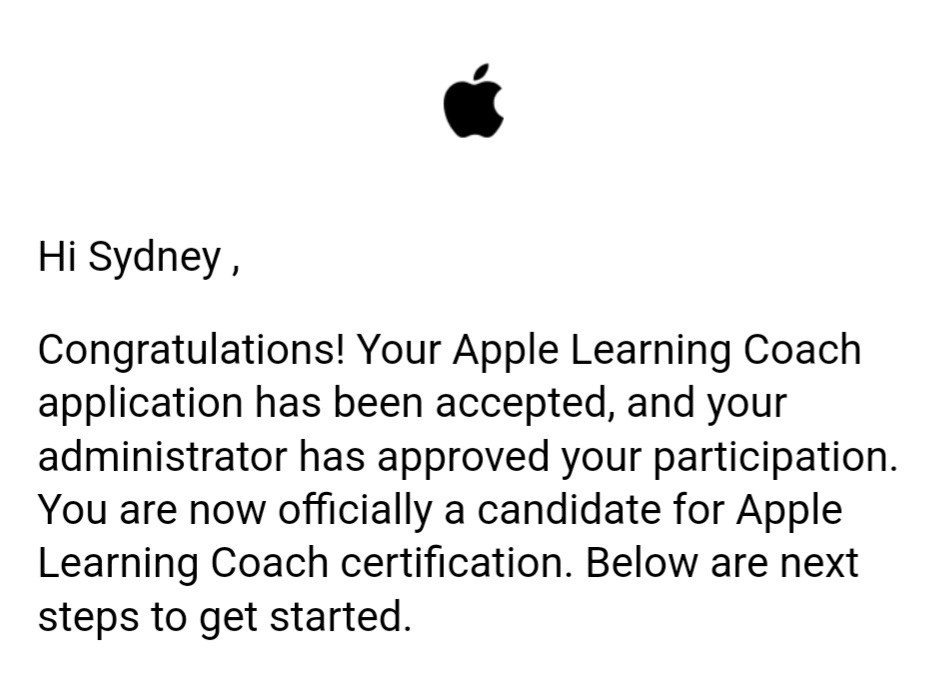 So excited for this opportunity! Thank you <a href="/AppleEDU/">Apple Education</a>!