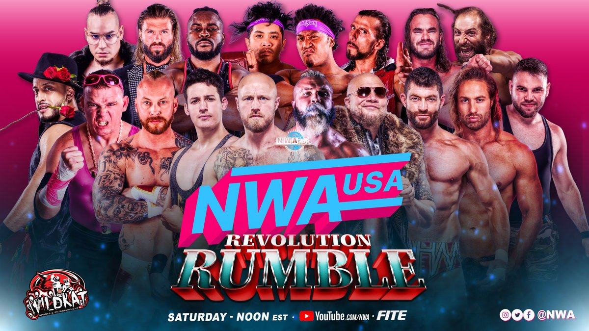 💥Who will be left standing?

<a href="/nwa/">NWA</a> fans are in for a treat when 2⃣0⃣+ competitors battle it out in the over-the-top rope Revolution Rumble

[ #NWAUSA | TOMORROW | Noon ET | #FITE | bit.ly/3Vr8D7t ]