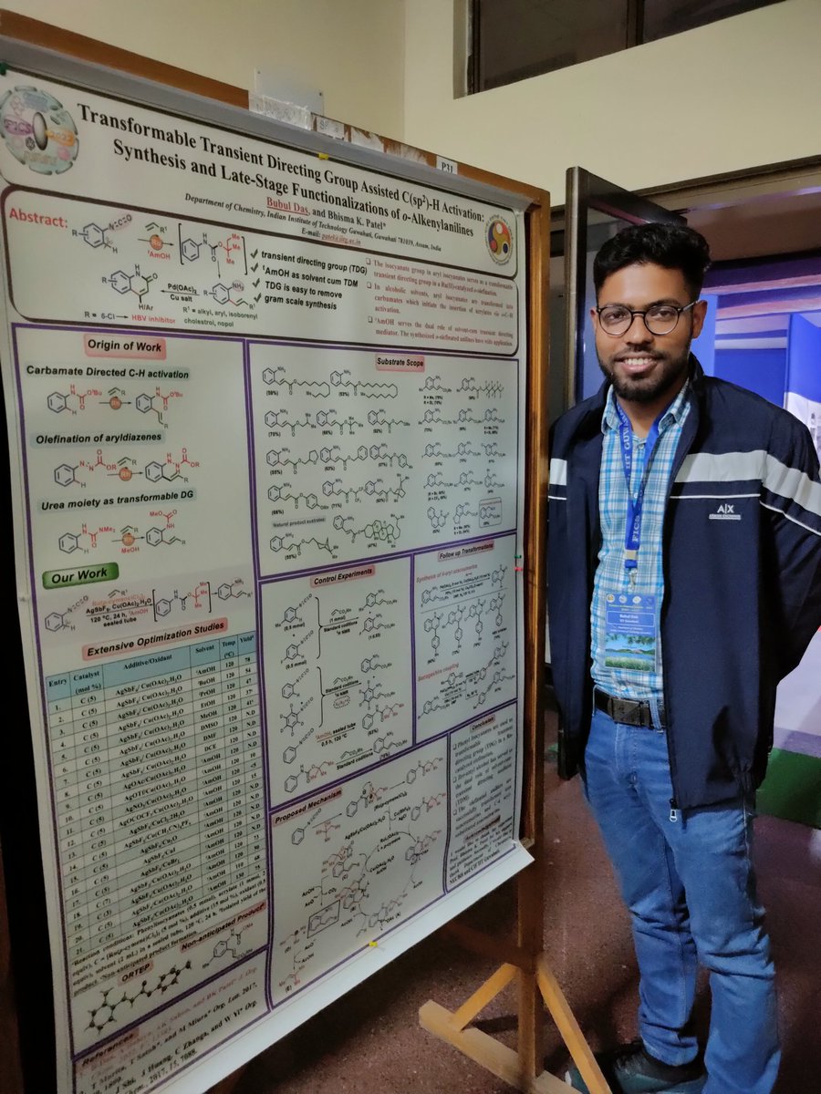 Poster presentation at FICS-2022 (Frontiers in Chemical Sciences) at our institute IIT Guwahati. #FICS2022 
#IIT_GUWAHATI
#CH_Activation