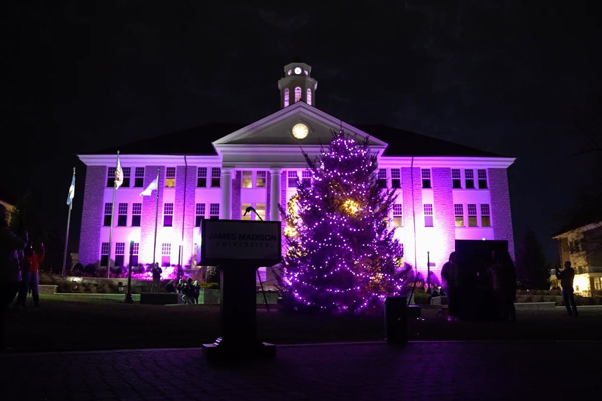 We brightened the lights of Madison with the Quad Lighting tonight! 💡💜