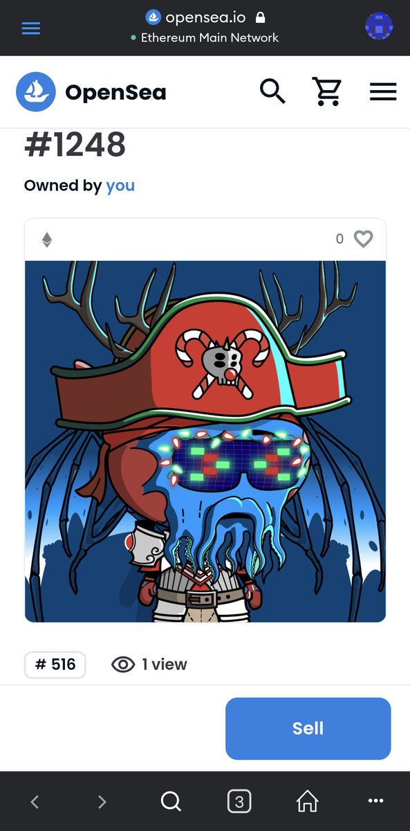 NicsHODLN's tweet photo. Claimed another 4 of my Christmas #Baddies. They're all really cool but if you zoom in on the bird you'll see a worm with a Santa hat on π @DanielBHotchkis @BAD__nfts you killed it #Bad4life https://t.co/Y1KbDDwFYE