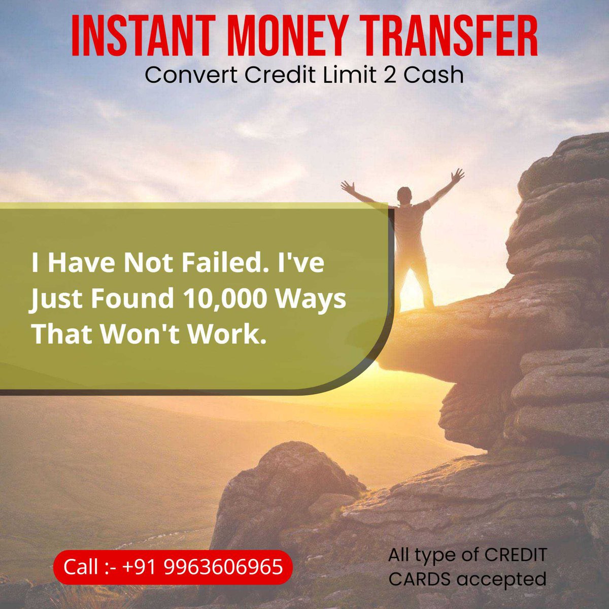 Greetings from convert credit limit 2 cash
                    #motivationalthoughts #lifemotivationalwords #motivationalvideos #amotivational #motivationallife #motivationalbottle #motivationalchallenges #emotivationalmondays #motivationaldiary #motivationalbook
