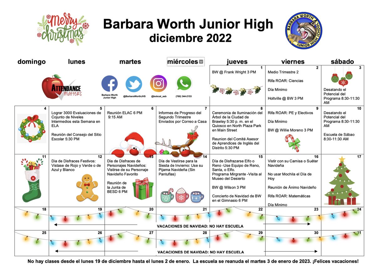 ☃️December Calendar 🎄