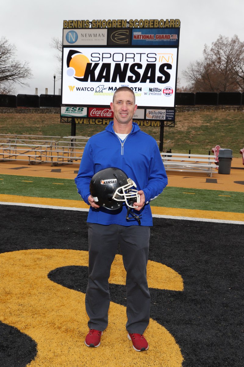 sportsinkansas's tweet image. Sports in Kansas 1A Coach of the Year - 2022🏈

Kyle Schenk, St. Marys. Led the Bears to their first ever state championship as they captured the 1A crown on a 99-yard drive, scoring w/ 13 seconds remaining. 

View capsules: sportsinks.com/sports-in-kans…

#sportsinkansas