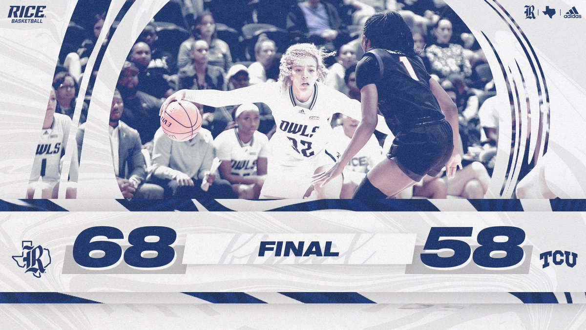 RiceWBB's tweet photo. RICE WINS!!!

The Owls move to 7️⃣-0️⃣ after defeating TCU at Tudor Fieldhouse!!!

#GoOwls👐 x #AtOwlCost https://t.co/i3ukLZcZKb