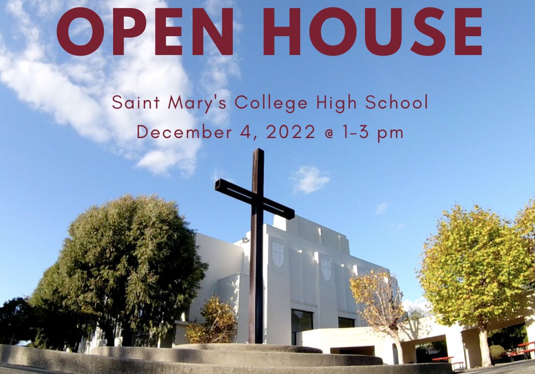 Join us on Sunday, December 4 for the annual Saint Mary’s Open House!  Come by between 1 and 3 pm to learn more about our curriculum, programs, community and campus.