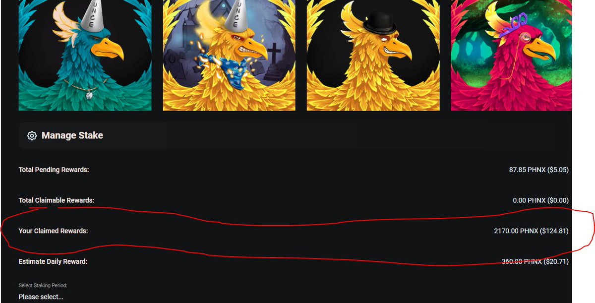 ✅Today my 7-day staking finished and I successfully claimed my 130 USD.@phenixfinance 

🔥This is what I call passive income😉

➡️You can mint yours here and stake it (make sure u have polygon chain): app.phenix.finance/drops

#Polygon #PolygonNFT #CronosChain #NFTs #NFT #P2E