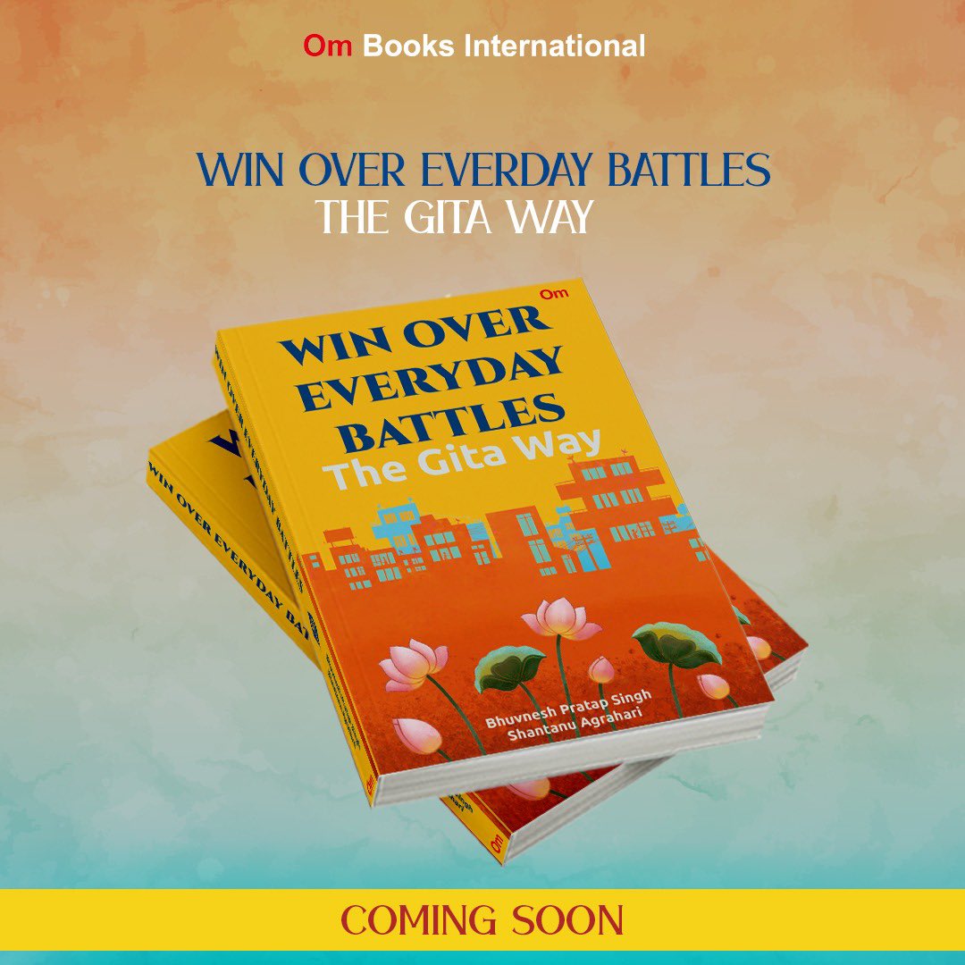 ombooksdelhi's tweet photo. On this #BhagvadGitaJayanti , we are proud to present the cover of our upcoming book #WinOverEverydaybattles #TheGitaWay
On this day Lord Krishna imparted Vedic knowledge to Arjuna over 5000 years ago and enlightened him about the ultimate goal of life.
#ombooksinternational https://t.co/tqdMBL0xPR