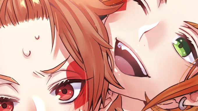 ここ2～3日ずっとコネコネしてるんですけどこだわり始めちゃって...(これくらいまで塗ったのにまた線画からやり直し始めてしまった...)セルフィーーーー 