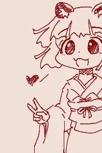ちかごろのらくがき2きつねとたぬき 