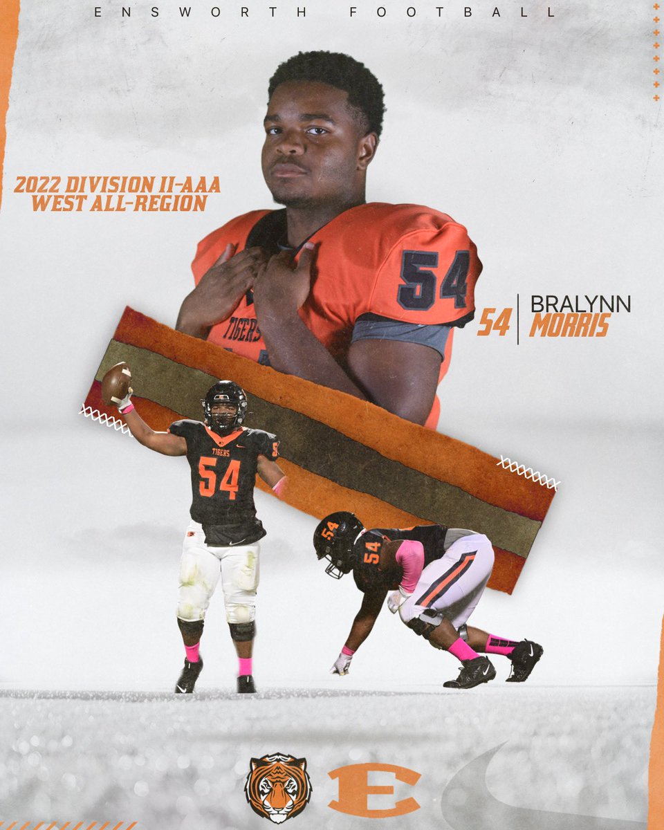 EnsworthFB's tweet photo. Congratulations on your selection to the All-Region Team - Bralynn Morris!
@Ensworth @EnsworthTigers @Bralynn_Morris https://t.co/e0mnOFLuCM