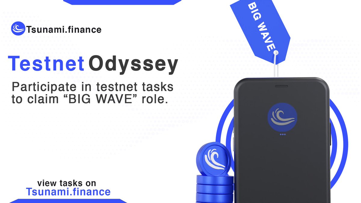 TsunamiFinance_'s tweet photo. Hey #Aptos Frens! 👋

Did you know that Tsunami testnet went LIVE this past week? 👀

Check out our website at https://t.co/0P7YKL4JYZ &amp; join the wave today! 🌊 

#LFM #TsuFi #AptosEcosystem https://t.co/YtFqtzPvV3