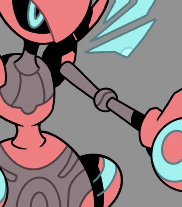 It's arms are attached with a rotating joint, allowing its claws to spin like drills. 
