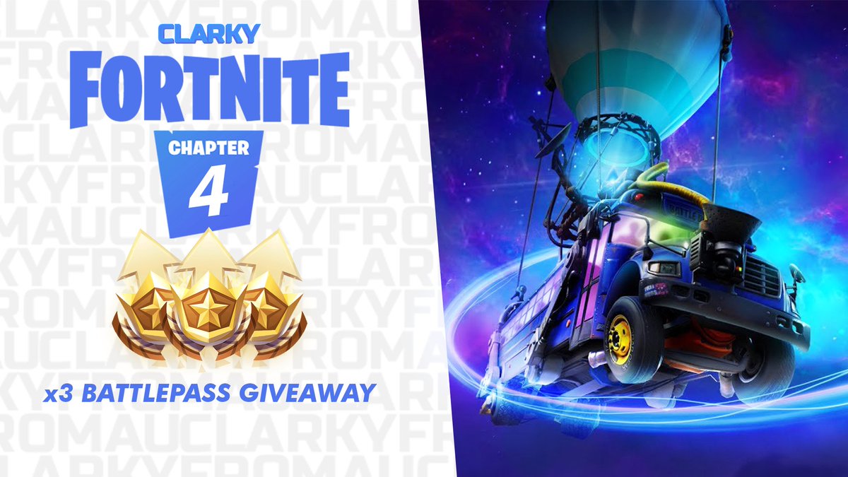 FORTNITE CHAPTER 4 x3 BATTLEPASS GIVEAWAY 💵 To Enter: Like ❤️ Retweet ♻️ Tag 2 Friends and comment 'done!'💬 Winners will be drawn when the new season goes LIVE! Good Luck Everyone...