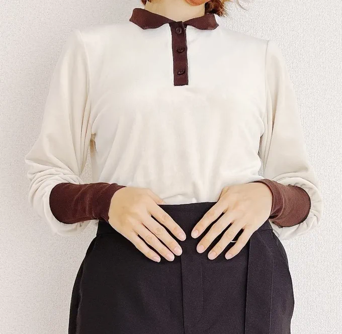 【嘘でしょ…?】だからコスパおかしいって!しまむらの「高見えトップス」1089円とは思えない上品さなの…!しまむらの「上品トップス」がかわいい!袖口が細くなっているデザインがポイントなの。お気に入りでヘビロテしてるけどプチプラに思えないな〜! 