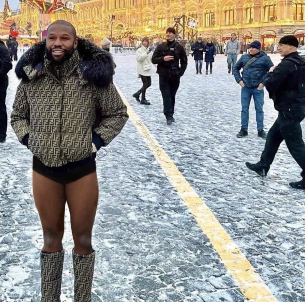 this how yall be in the line at the club in December 😂