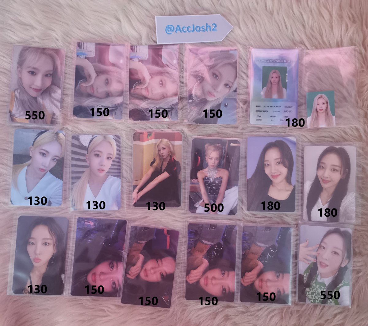 AccJosh2's tweet photo. wts lfb loona ph 

loona heejin jinsoul kimlip yves olhye yeojin vivi chuu choerry 

MOP: gcash/shopee
MOD: ggx/sco
Loc: Bulacan
payo - 5days

wts lfb loona photocard pc https://t.co/Riuc1GJEzk