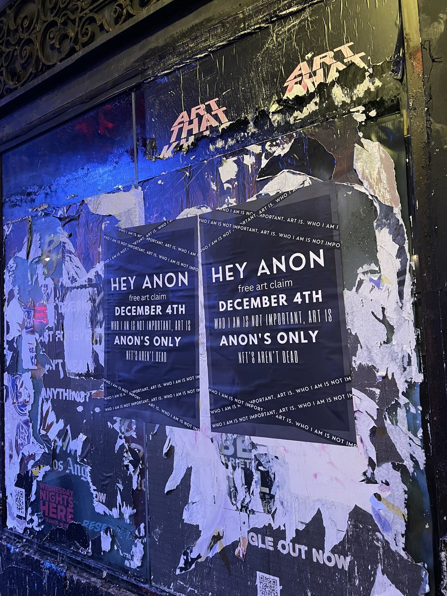 TheNTPunk's tweet photo. @A__________by_A Found you. Why? Because this is now an immersive, experiential worldwide art exhibit… and I want to be a part of it. -Anon Holder https://t.co/O8rvitQEF6