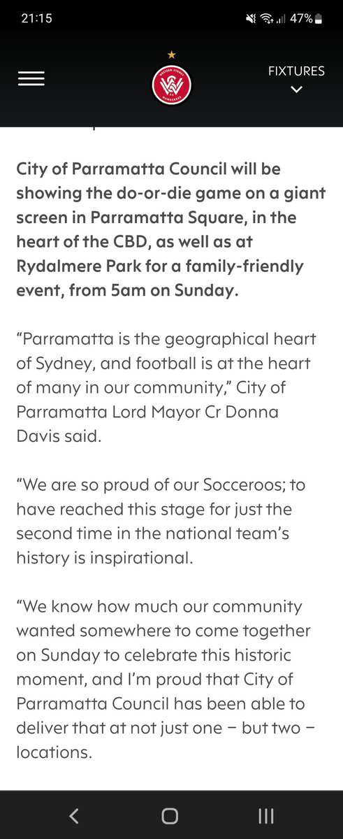 ATBWSW's tweet image. PSA those in Parra area. There will so be a live site at Parramatta Square
@Socceroos
